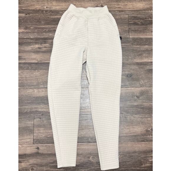 Lululemon Lab Textured Grid HR Jogger 28 Muslin Cream Size 0 Waffle Athleisure - Picture 4 of 10